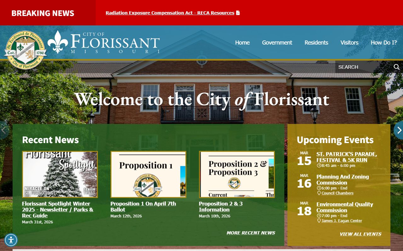 Florissant municipal resources for Florissant family court records