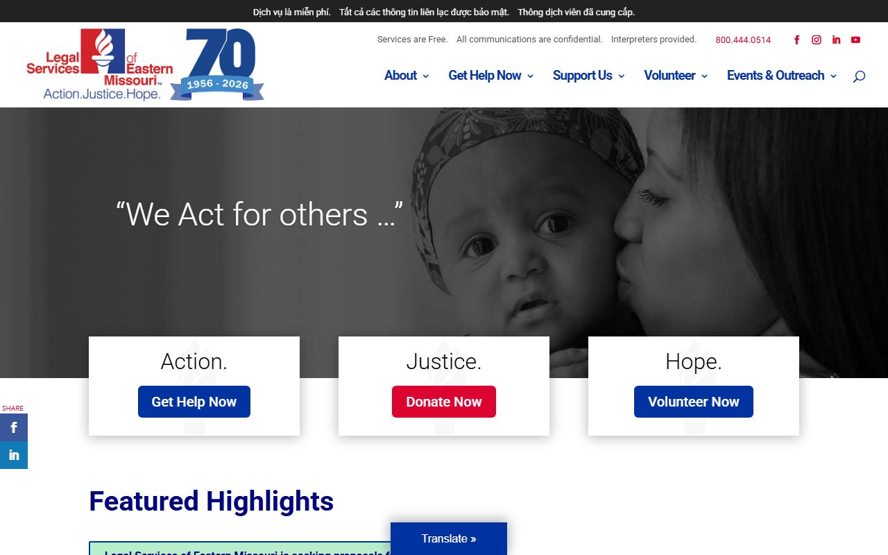 Legal Services of Eastern Missouri helping with Bollinger County family court records